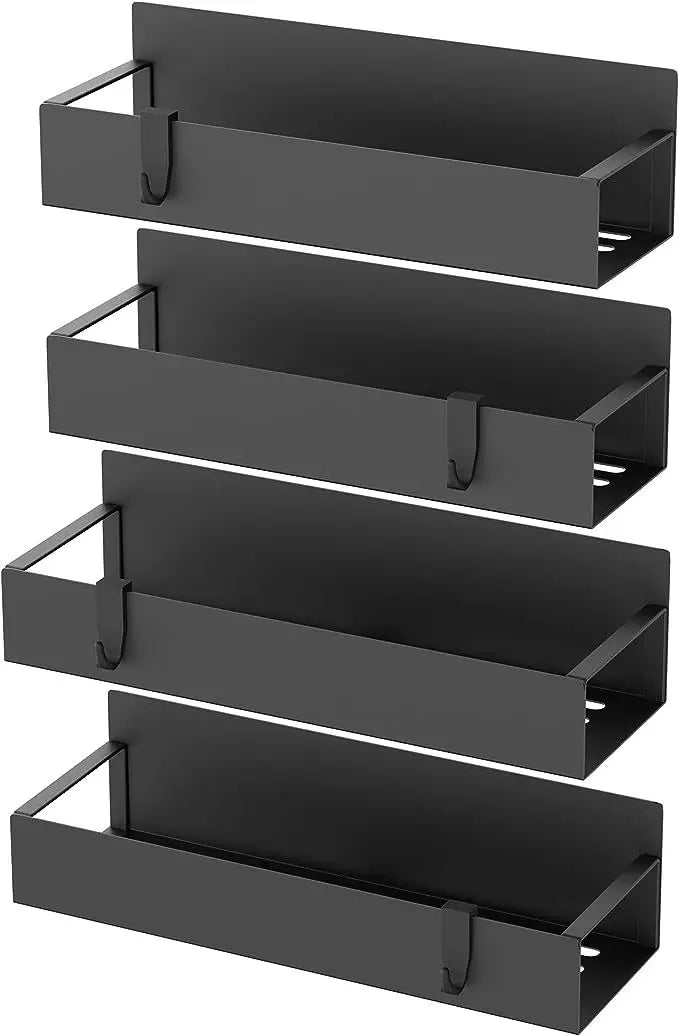 Magnetic Spice Rack — Wall & Fridge Mounted Shelf with Strong Magnetic Hold